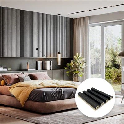 Paneles de pared estriados de hotel interior de 169 * 24 mm