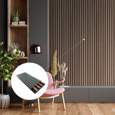 Panel de pared impermeable de WPC para decoración del hogar