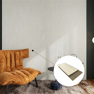 Instalación rápida decorativa interior WPC PVC integrado