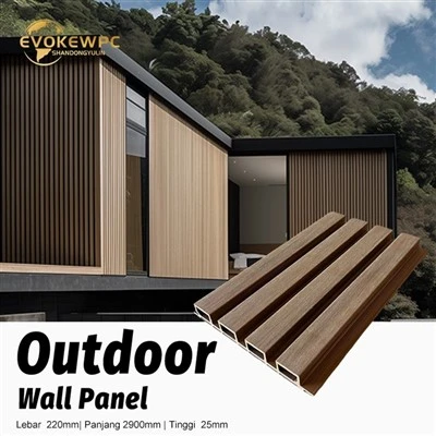 Fachada exterior oculta del panel de pared ASA WPC